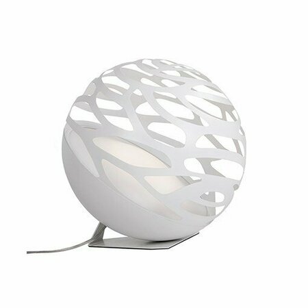 KUZCO LED Floor Lamp With Organic Shaped Laser Cut Metal Sphere Shade FL2514-WH